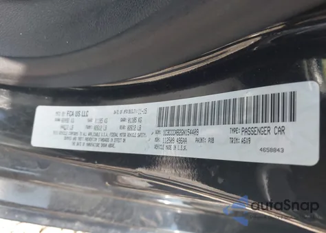 2016 Chrysler 200 Limited z USA, uszkodzony, nr VIN 1C3CCCAB2GN154409